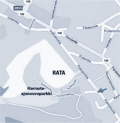 Harrasteajoneuvoparkkikartta